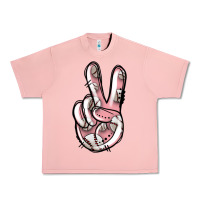 Salmon baseball peace sign Urban Heavy Tee - Jasminsmagicworld
