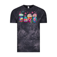 Cloud Black tie dye hippie coffee cups Vintage Tee - Jasminsmagicworld