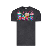 Vintage Black tie dye hippie coffee cups Vintage Tee - Jasminsmagicworld