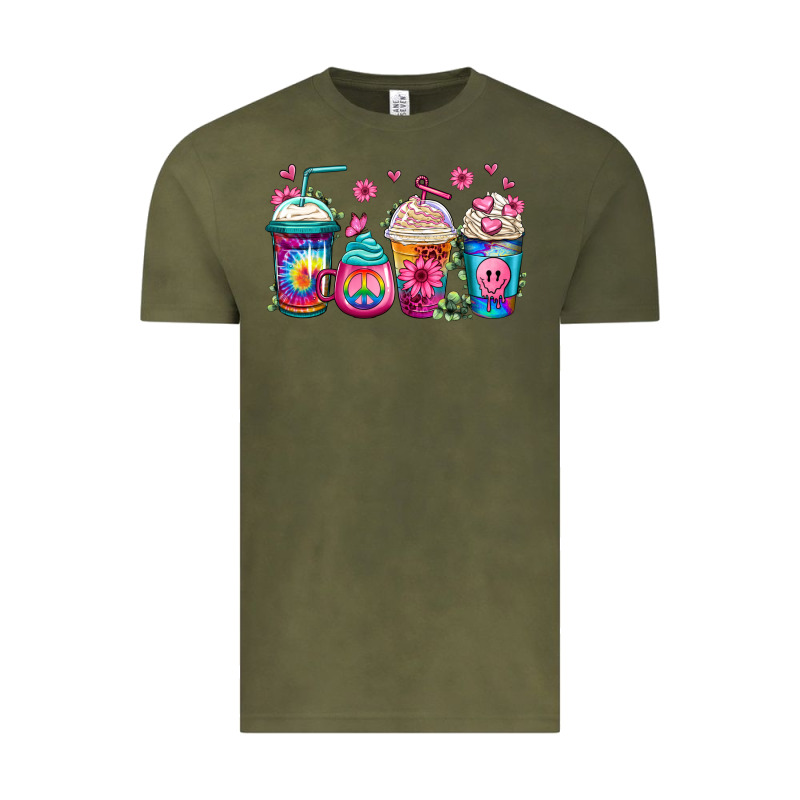 Tie Dye Hippie Coffee Cups Vintage Tee by Jasminsmagicworld | Teevron
