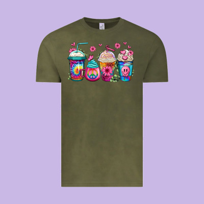 Tie Dye Hippie Coffee Cups Vintage Tee Designed By Jasminsmagicworld