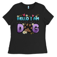 Black hello i am obsessed with my dog Ladies Tee - MaliasSmallBusiness