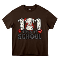 Chocolate Brown 101 days of school Heavy Core Tee - MaliasSmallBusiness