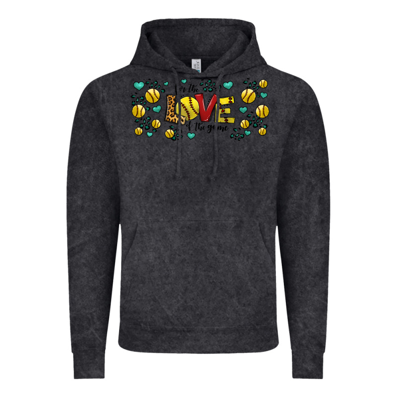 For The Love Of The Game Softball Vintage Hoodie by Jasminsmagicworld | Teevron