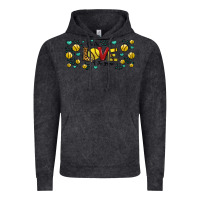 Vintage Black for the love of the game softball Vintage Hoodie - Jasminsmagicworld