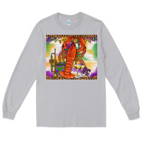 Moon Dust Mardi Gras crawfish Long Sleeve Tee - NancyCooperArtShop