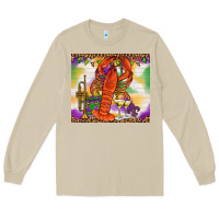 Mushroom Mardi Gras crawfish Long Sleeve Tee - NancyCooperArtShop
