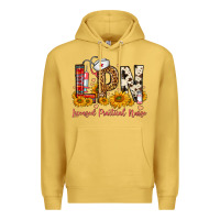 Antique Gold Western Lpn Licensed Practical Nurse Premium Hoodie - FaDigitalArtStudio