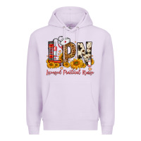 Lilac Western Lpn Licensed Practical Nurse Premium Hoodie - FaDigitalArtStudio