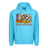 Ocean Blue Western Lpn Licensed Practical Nurse Premium Hoodie - FaDigitalArtStudio