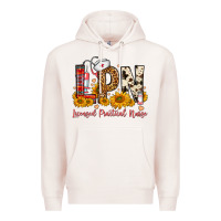 Pale Pink Western Lpn Licensed Practical Nurse Premium Hoodie - FaDigitalArtStudio