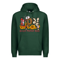 Sports Green Western Lpn Licensed Practical Nurse Premium Hoodie - FaDigitalArtStudio