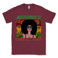 Burgundy juneteenth is independence Classic Tee - SublimationCraftShop
