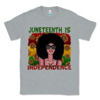 Heather Grey juneteenth is independence Classic Tee - SublimationCraftShop
