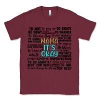Burgundy mama it s okay Classic Tee - Artiststas