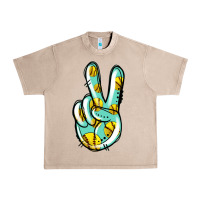 French Oak softball peace sign Urban Heavy Tee - Jasminsmagicworld