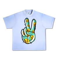 Grape Ice softball peace sign Urban Heavy Tee - Jasminsmagicworld