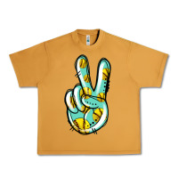 Peanut Butter softball peace sign Urban Heavy Tee - Jasminsmagicworld