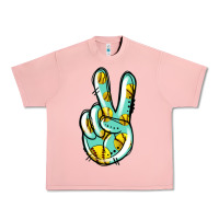 Salmon softball peace sign Urban Heavy Tee - Jasminsmagicworld