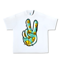 White softball peace sign Urban Heavy Tee - Jasminsmagicworld