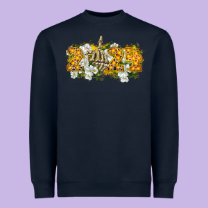 2024 Skeleton Middle Finger New Year Heavyweight Sweatshirt Designed By Cowgirlartshop