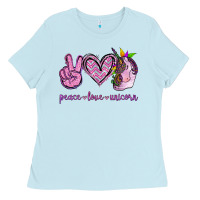 Peace Love Unicorn Ladies Tee | Teevron