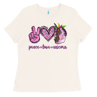 Bone Peace Love Unicorn Ladies Tee - Jasminsmagicworld