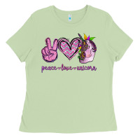 Matcha Peace Love Unicorn Ladies Tee - Jasminsmagicworld