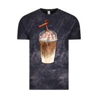 Cloud Black iced coffee with cream Vintage Tee - BarkalooDesign