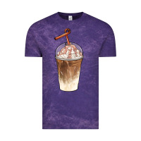 Cloud Purple iced coffee with cream Vintage Tee - BarkalooDesign