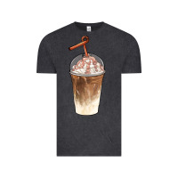 Vintage Black iced coffee with cream Vintage Tee - BarkalooDesign
