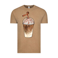 Vintage Coffee iced coffee with cream Vintage Tee - BarkalooDesign