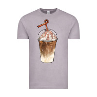 Vintage Zinc iced coffee with cream Vintage Tee - BarkalooDesign