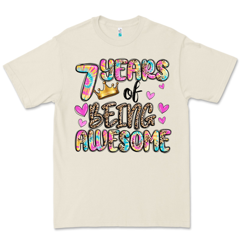 7 Years Of Being Awesome Premium Tee by MaliasSmallBusiness | Teevron