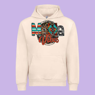 Mama Vibes Urban Hoodie Designed By Racoondesign