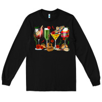 Black Mexico Wine Glasses Long Sleeve Tee - texasbilliewilder