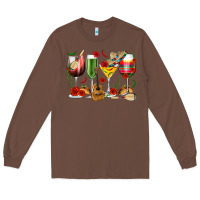 Chestnut Mexico Wine Glasses Long Sleeve Tee - texasbilliewilder