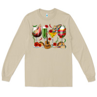 Mushroom Mexico Wine Glasses Long Sleeve Tee - texasbilliewilder