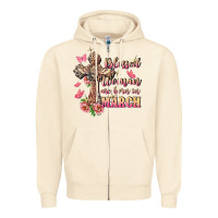 Sandshell Blessed women are born in March Zipper Hoodie - FaDigitalArtStudio