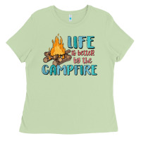 Matcha life is better by the campfire Ladies Tee - MaliasSmallBusiness
