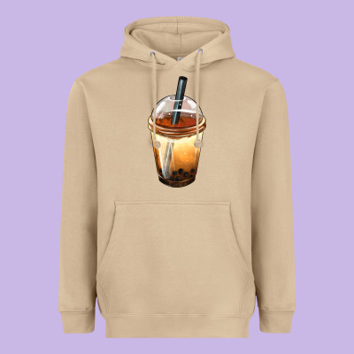 Bobba Cup Heavyweight Hoodie Designed By Fadigitalartstudio