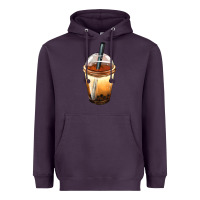 Plum Bobba cup Heavyweight Hoodie - FaDigitalArtStudio