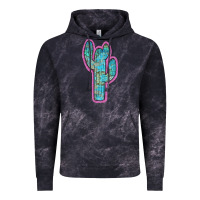 Cloud Black Western Turquoise Cactus Vintage Hoodie - RanaPortraitStore