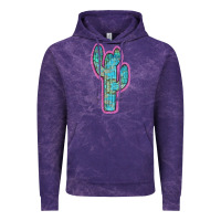 Cloud Purple Western Turquoise Cactus Vintage Hoodie - RanaPortraitStore