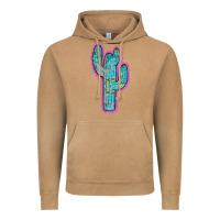 Vintage Camel Western Turquoise Cactus Vintage Hoodie - RanaPortraitStore