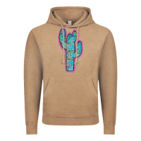 Vintage Coffee Western Turquoise Cactus Vintage Hoodie - RanaPortraitStore
