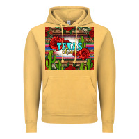 Vintage Mustard texas chica with roses Vintage Hoodie - Jasminsmagicworld