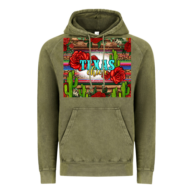 Texas Chica With Roses Vintage Hoodie by Jasminsmagicworld | Teevron