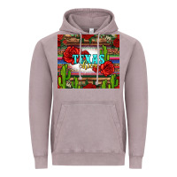 Vintage Zinc texas chica with roses Vintage Hoodie - Jasminsmagicworld
