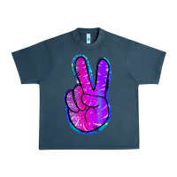Midnight Navy Mermaid Peace Sign Urban Heavy Tee - Jasminsmagicworld